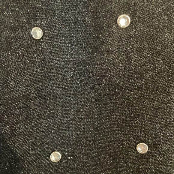 Free generation size L faux diamond studded black jeans. 5 pockets. High rise. - Picture 7 of 13
